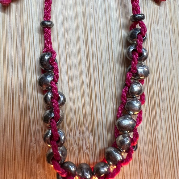 Genuine Rare Links London Magenta Friendship Bracelet 925 Sterling Silver - Picture 4 of 5